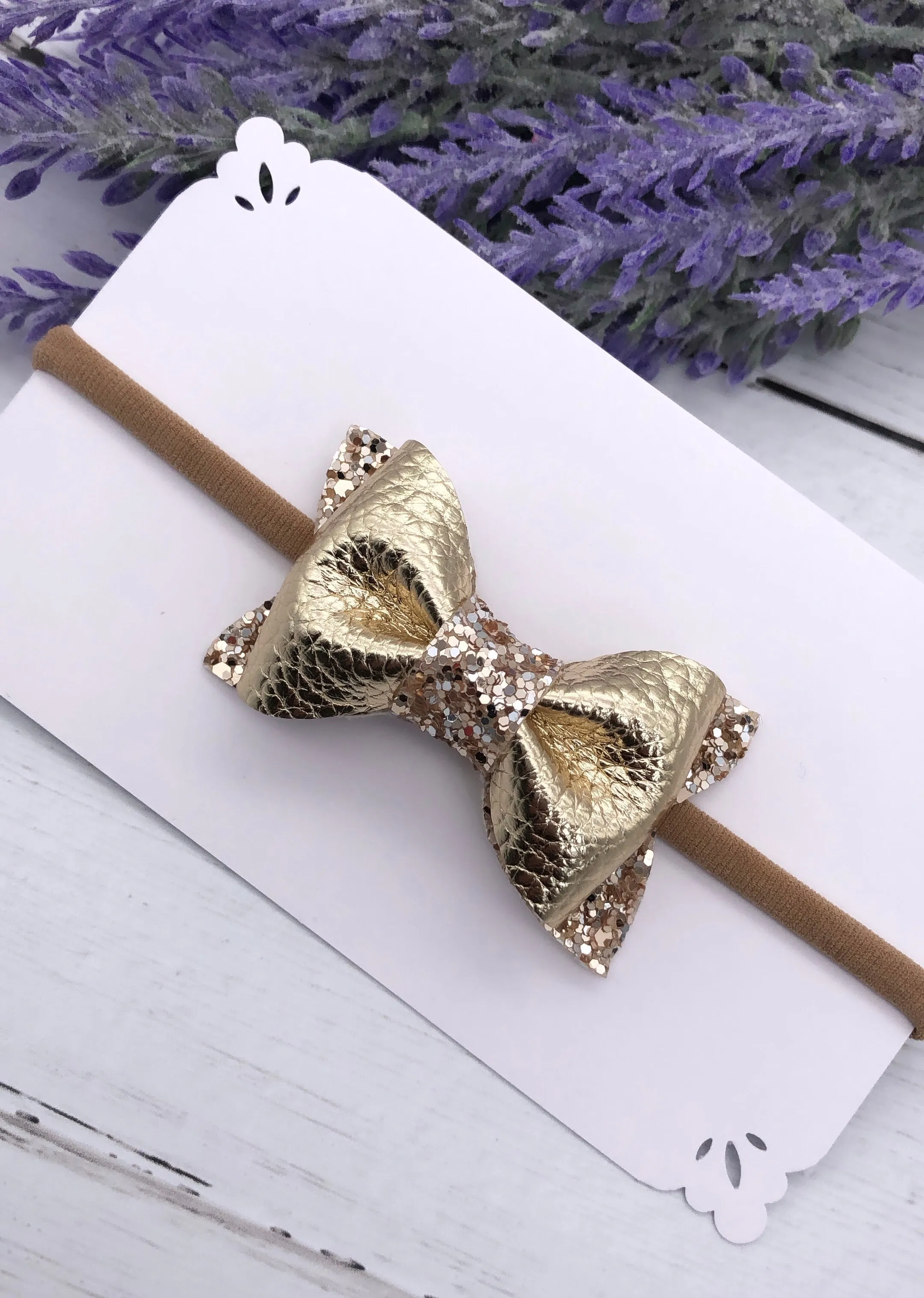 Leather Luna Bows