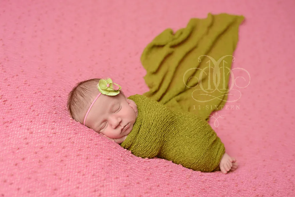 Lemongrass Green Stretch Knit Baby Wrap