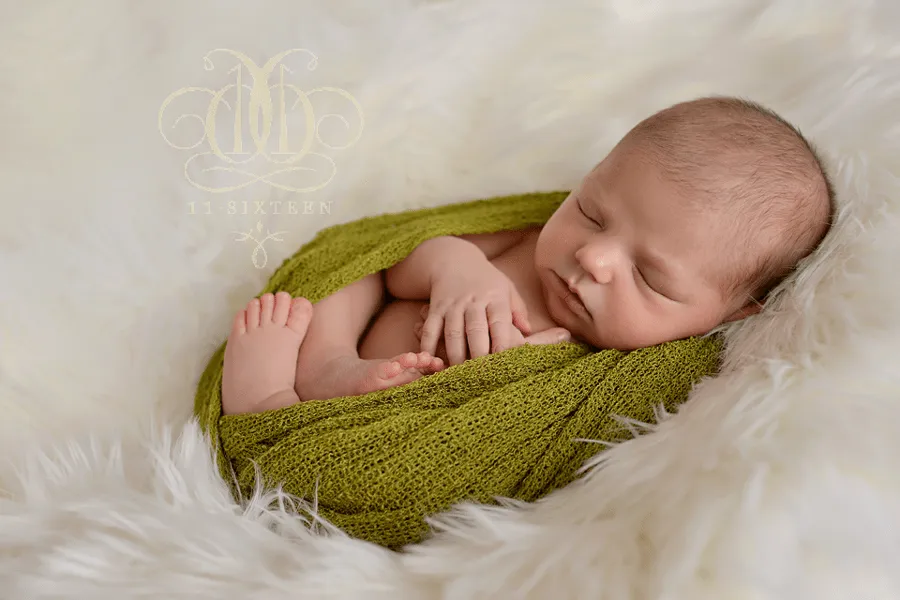 Lemongrass Green Stretch Knit Baby Wrap