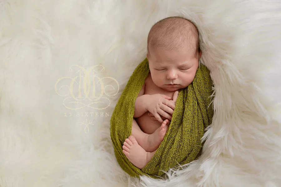 Lemongrass Green Stretch Knit Baby Wrap