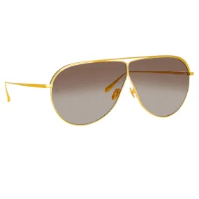 Linda Farrow Hura Aviator Sunglasses