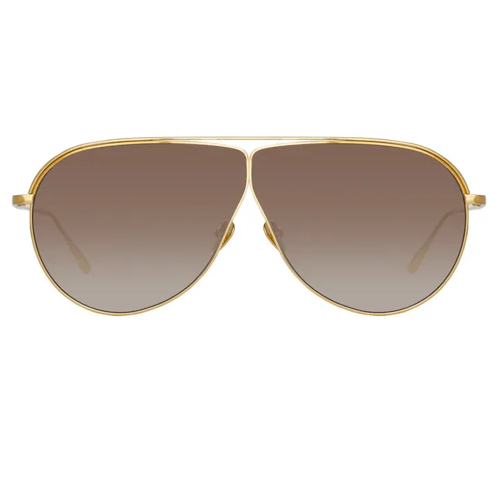 Linda Farrow Hura Aviator Sunglasses