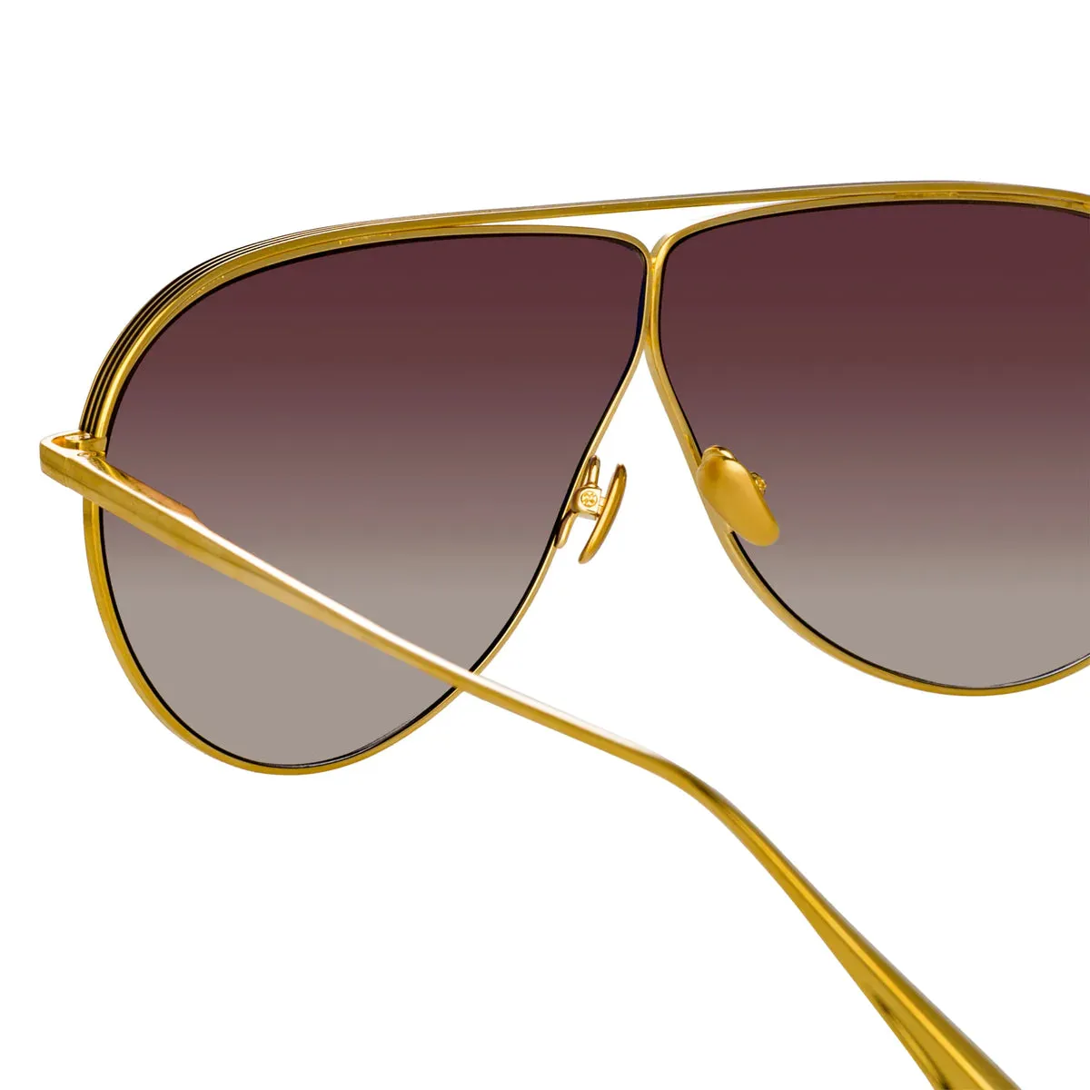 Linda Farrow Hura Aviator Sunglasses