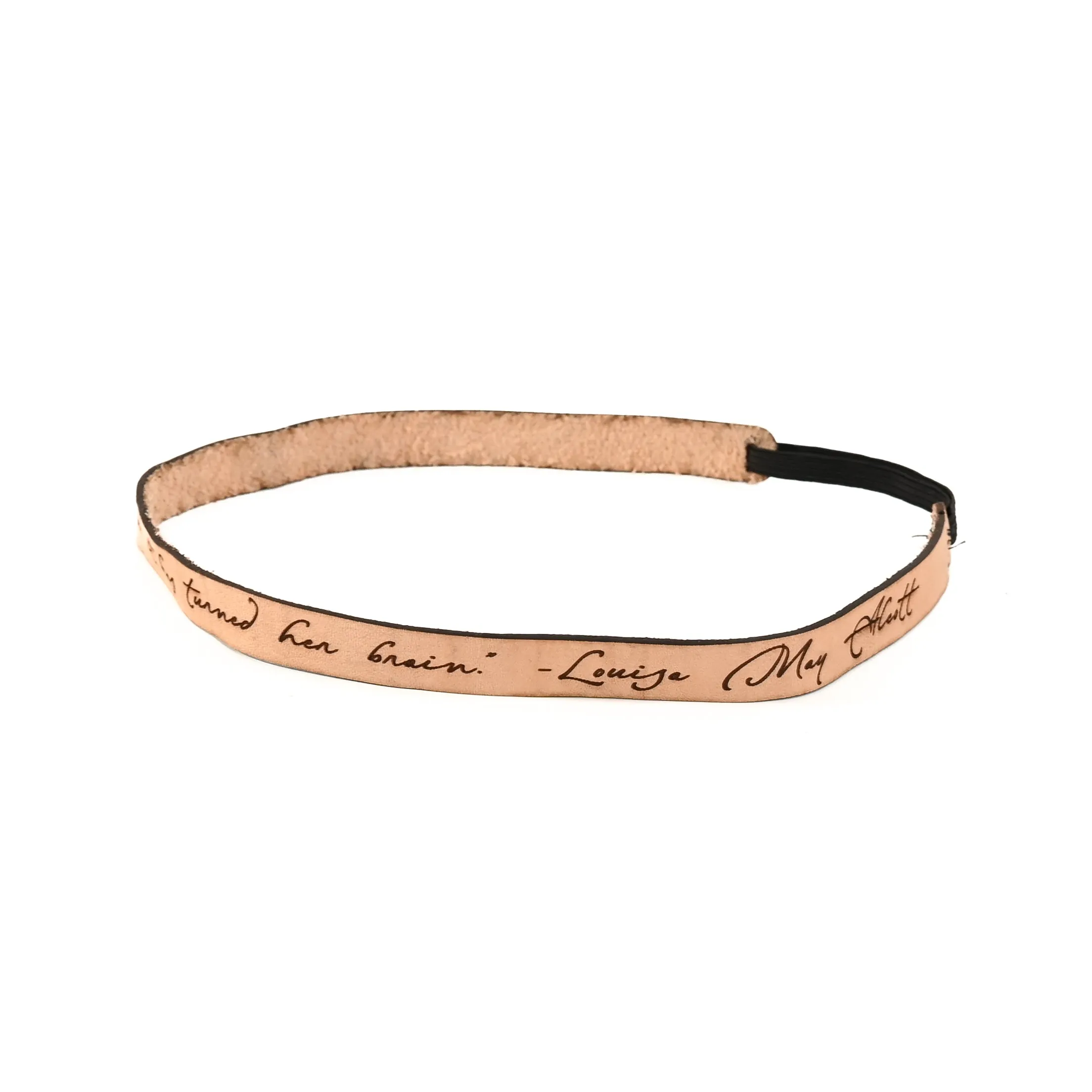 Louisa May Alcott Leather Quote Headband [Newsletter Exclusive]