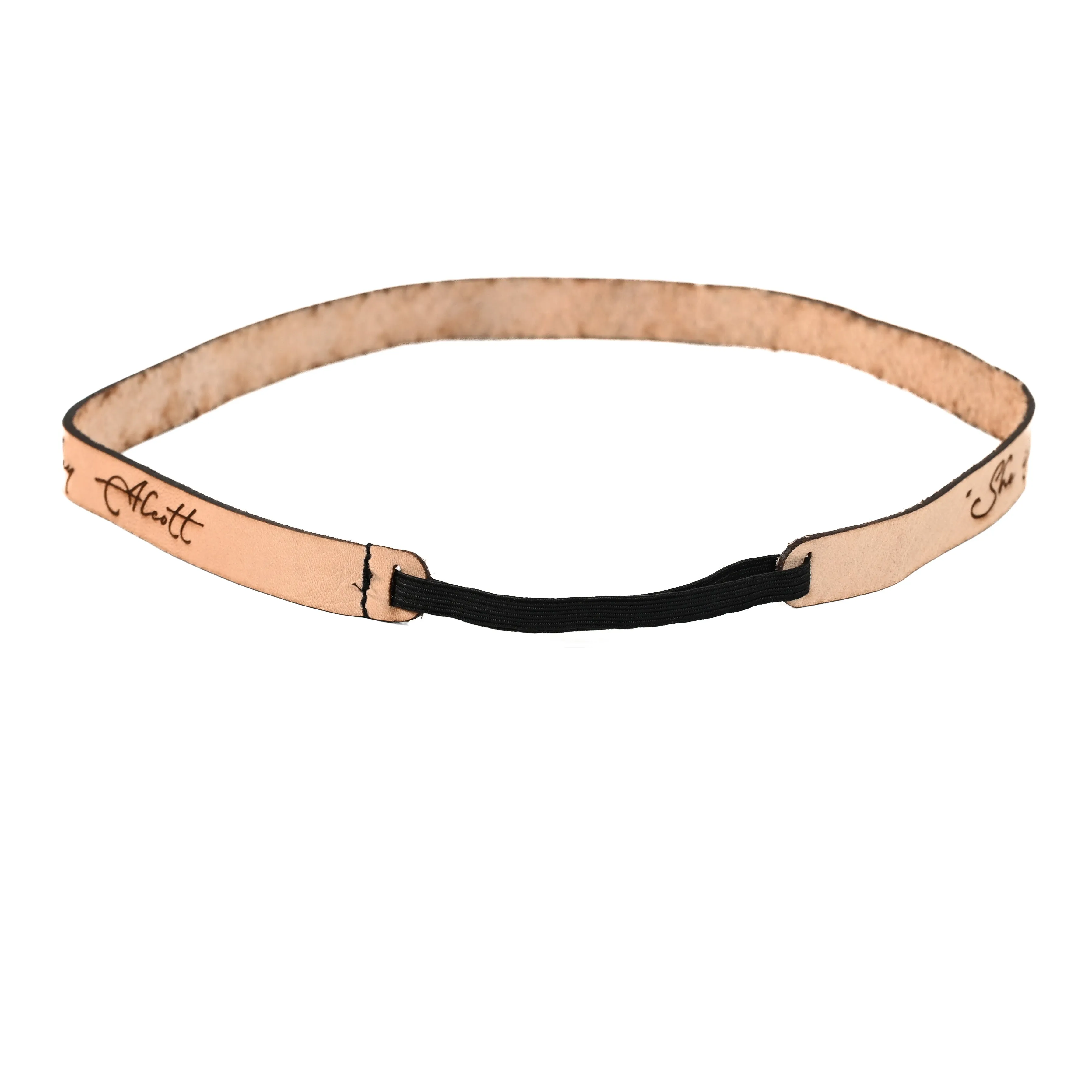 Louisa May Alcott Leather Quote Headband [Newsletter Exclusive]