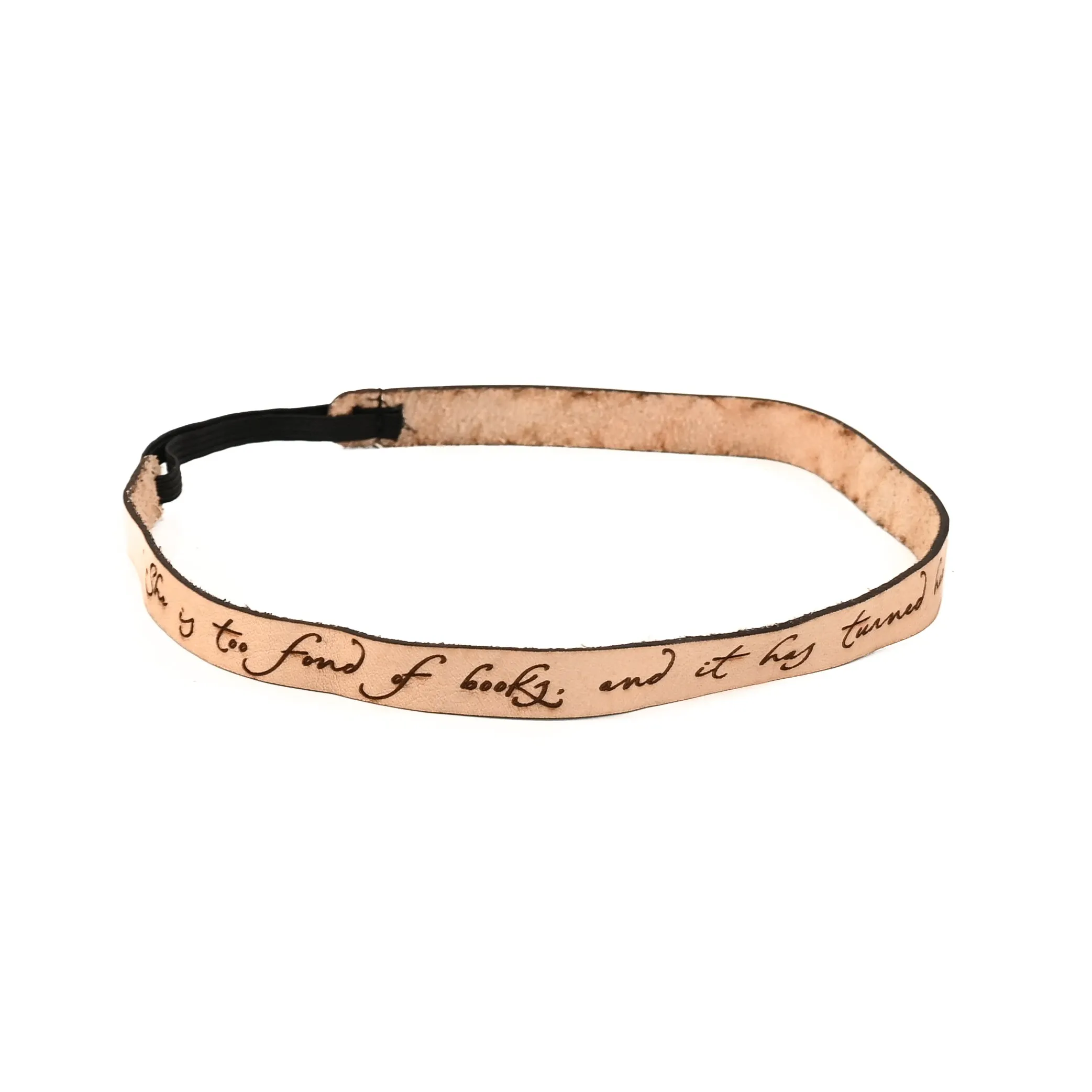 Louisa May Alcott Leather Quote Headband [Newsletter Exclusive]