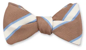 Mahogany Dudley Stripes Bow Tie - B5448