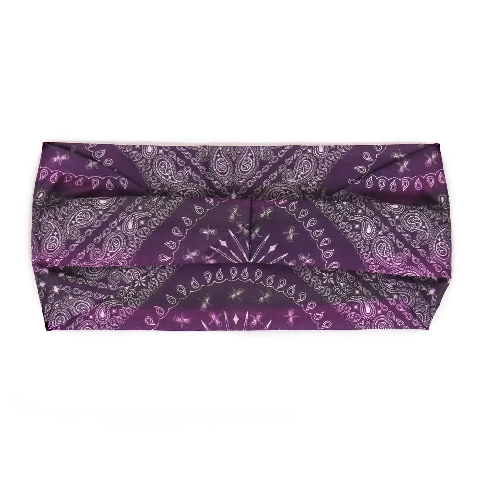 Milwaukee Leather | Bling Designed Wide Headbands-Headwraps for Women Biker bandana Classic Purple- MLA8006