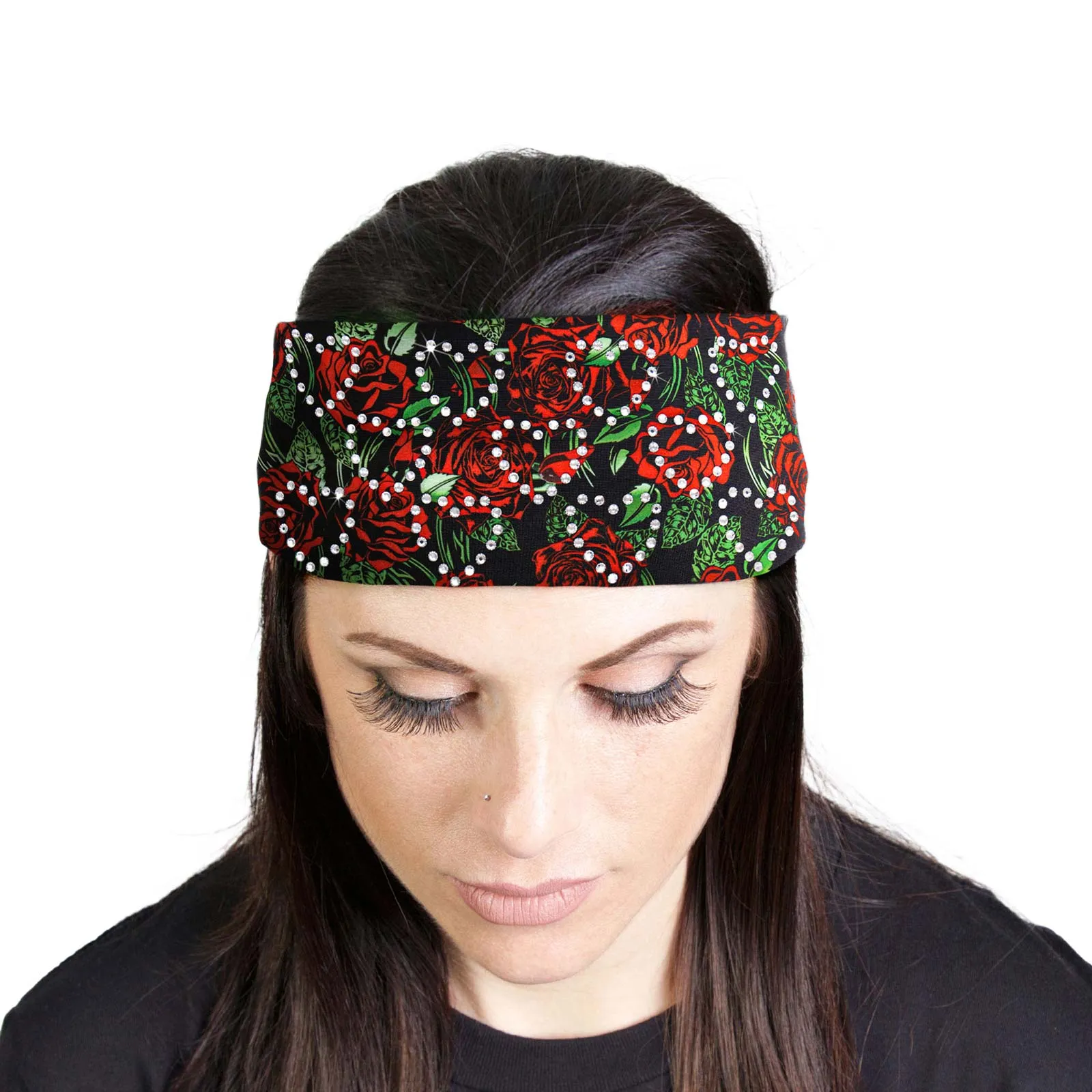 Milwaukee Leather | Bling Designed Wide Headbands-Headwraps for Women Biker Bandana