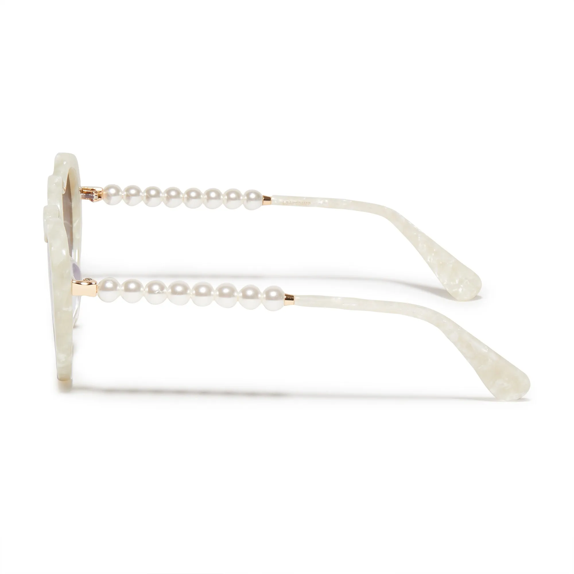 MOTHER OF PEARL SWEETHEART SUNGLASSES