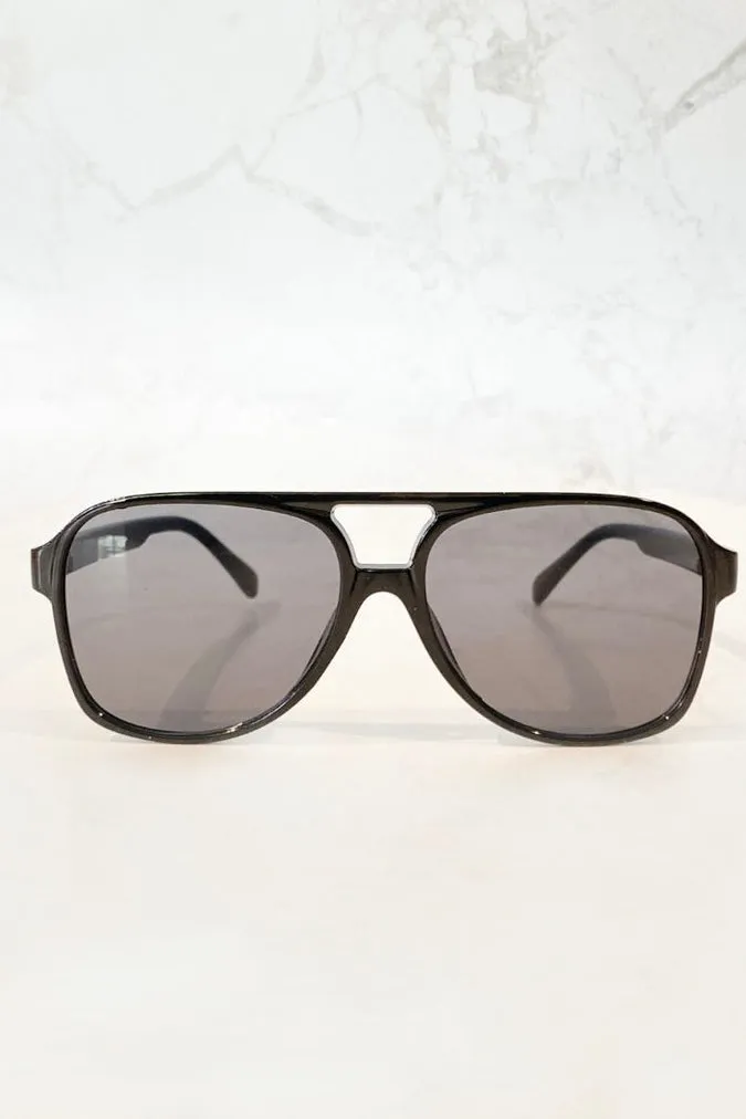 MUSTY AVIATOR SUNGLASSES BLACK