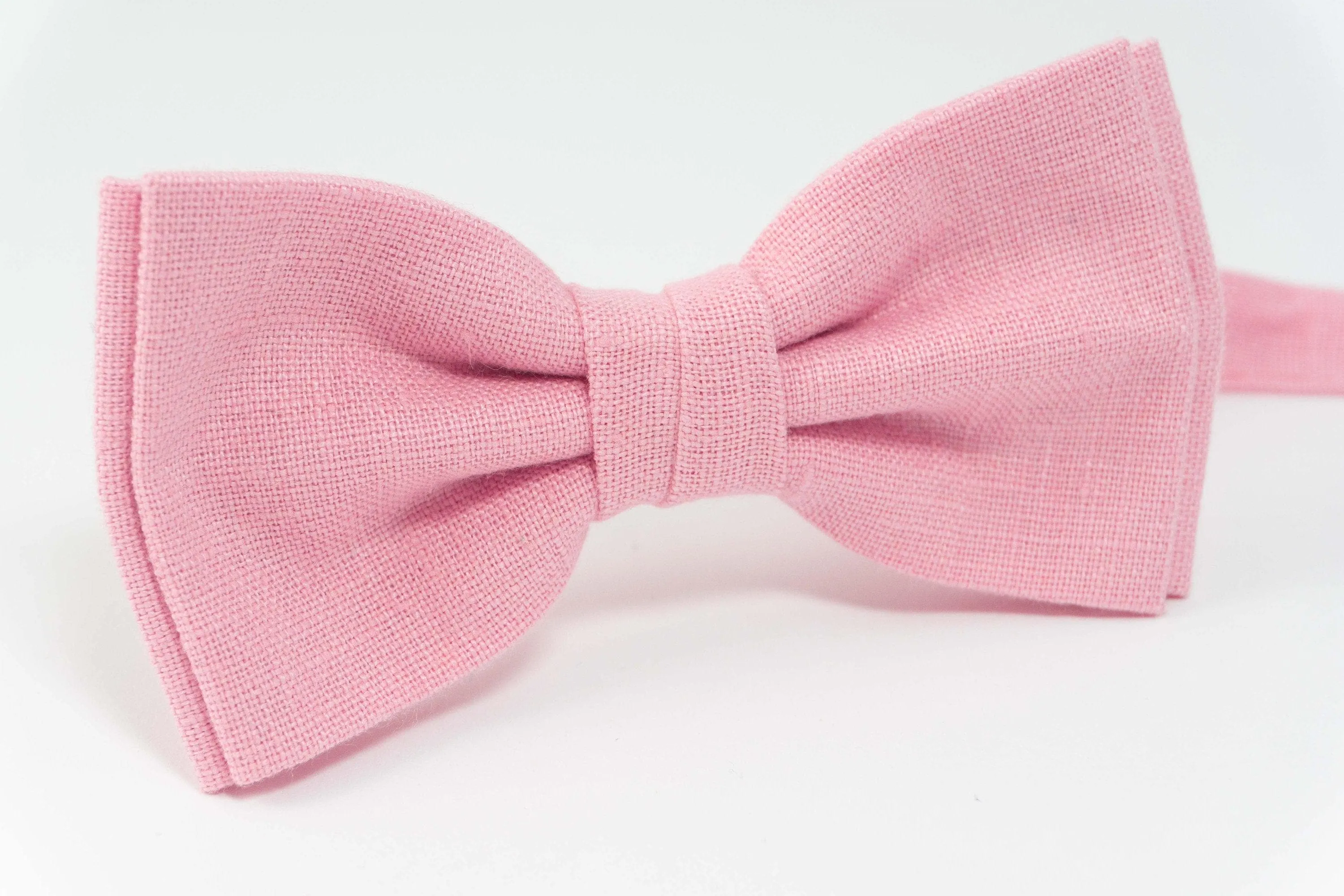 Pink color mens bow tie | wedding bow ties