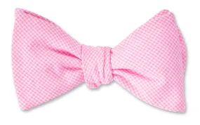 Pink Gingham Bow Tie - B213