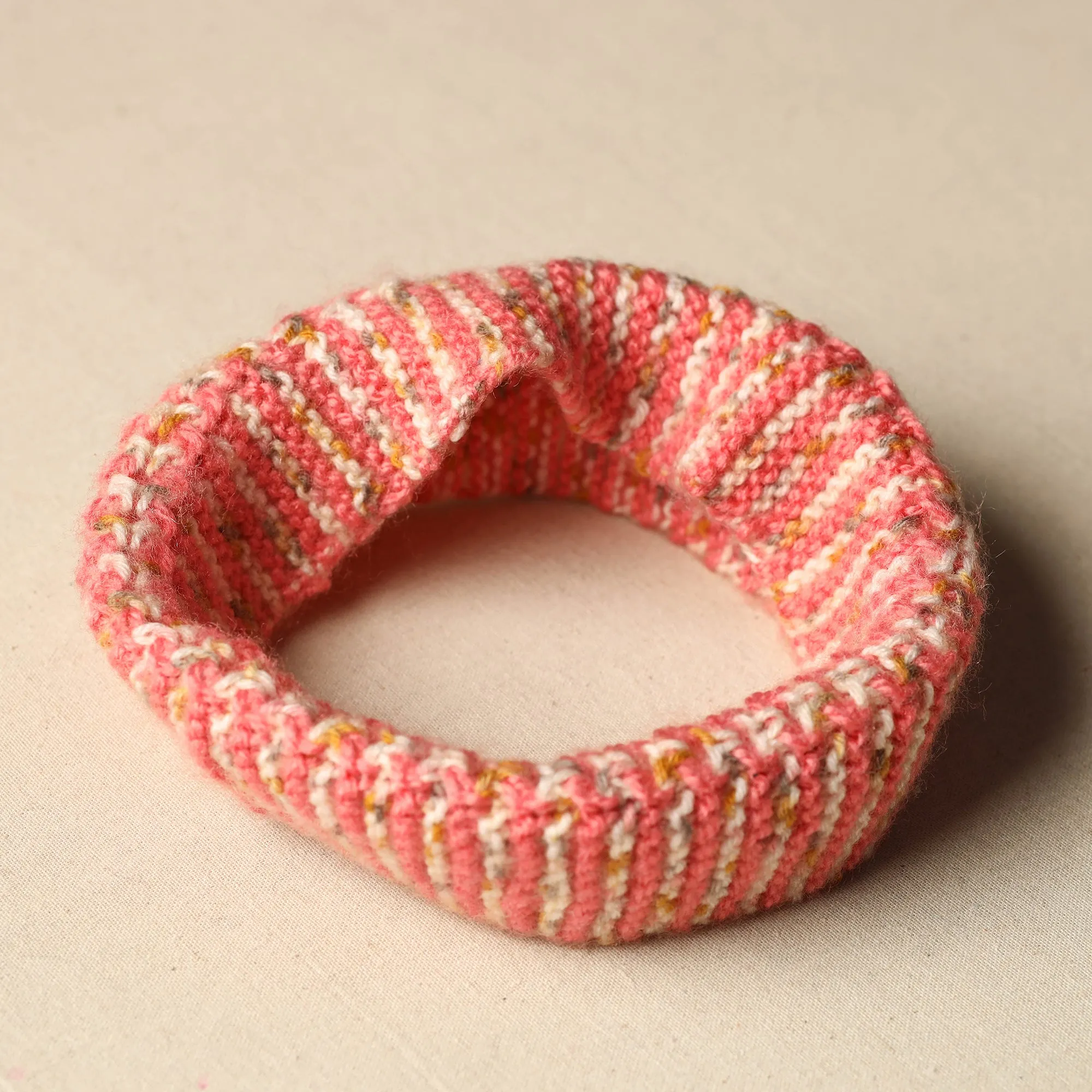 Pink - Kumaun Hand Knitted Woolen Warm Headband 48