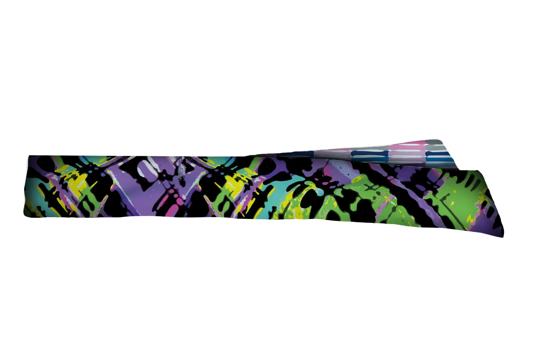 REVERSIBLE Modern Art Mash Up/Miami Bars Head Tie (SKU 3135 HTB)