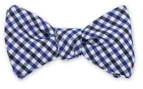 Royal/Navy Gingham Bow Tie - B4810