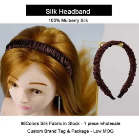 Silk Headband - 2cm - custom and wholesale