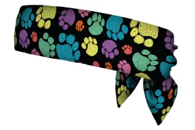 Sketchy Paw Prints Multi Head Tie (SKU 1838 HTB)