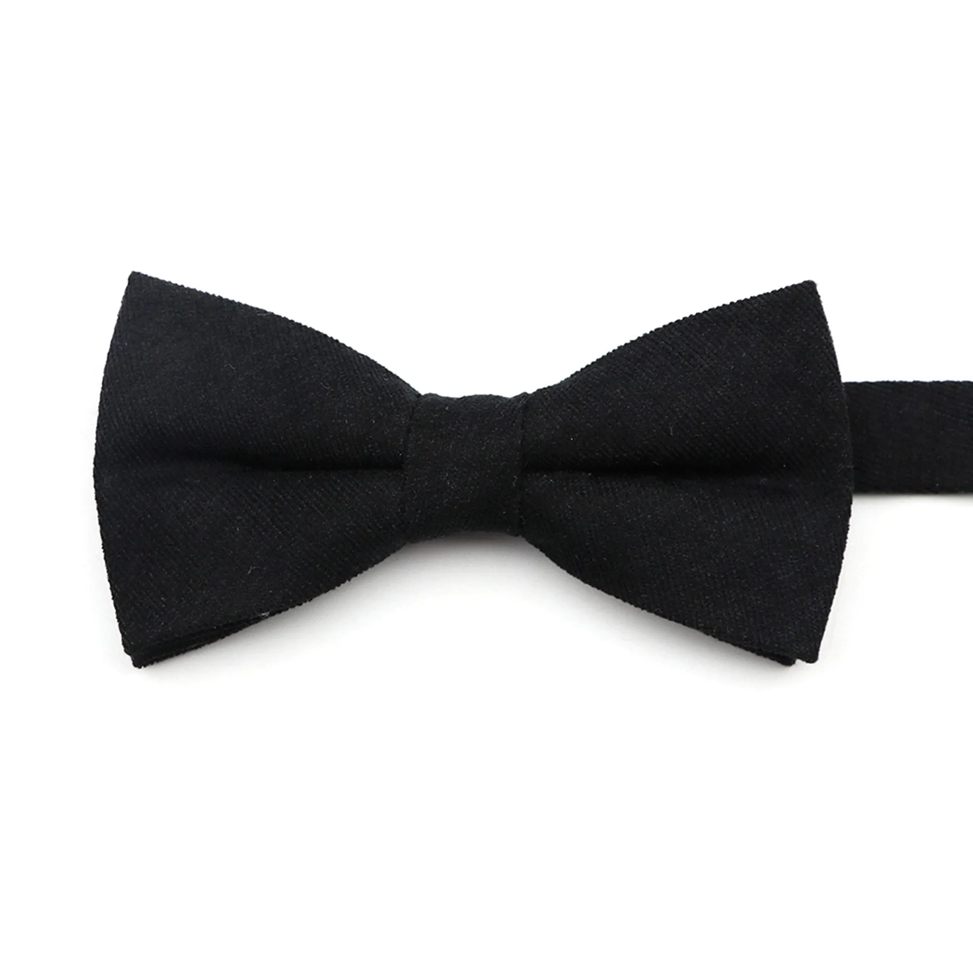 Solid Soft Cotton Bow Tie Pre-Tied