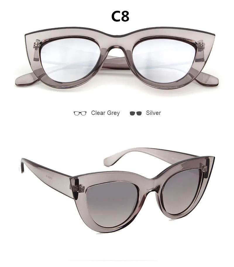 Vintage Retro Cat Eye Sunglasses Brand Designer  UV400