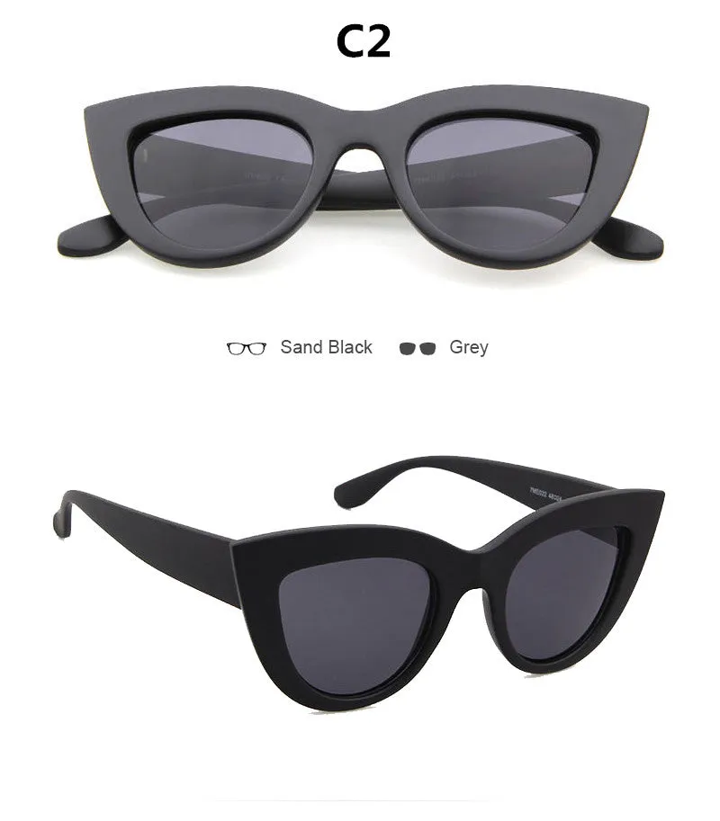 Vintage Retro Cat Eye Sunglasses Brand Designer  UV400