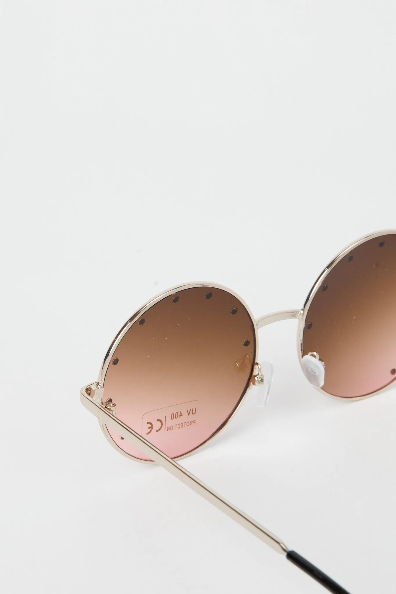 Womens Brown Over Sized Sunglasses