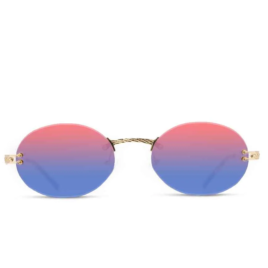 Women's Helios Round Frameless Sunglasses