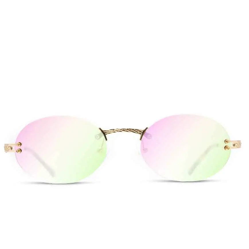 Women's Helios Round Frameless Sunglasses