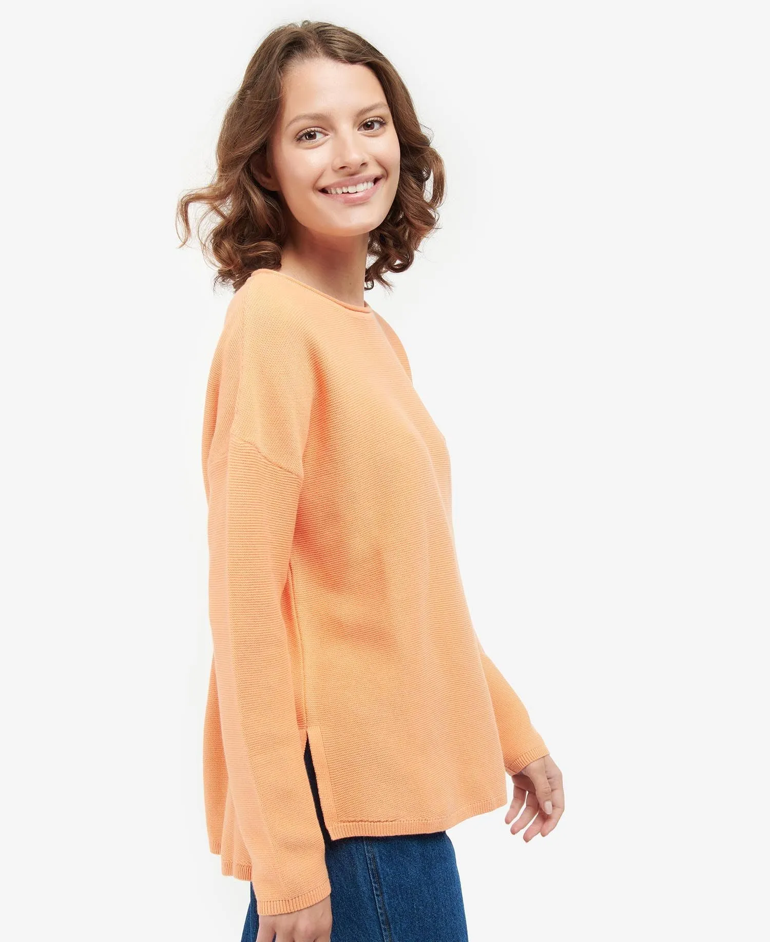 Women's Mariner Knitted Jumper - Papaya