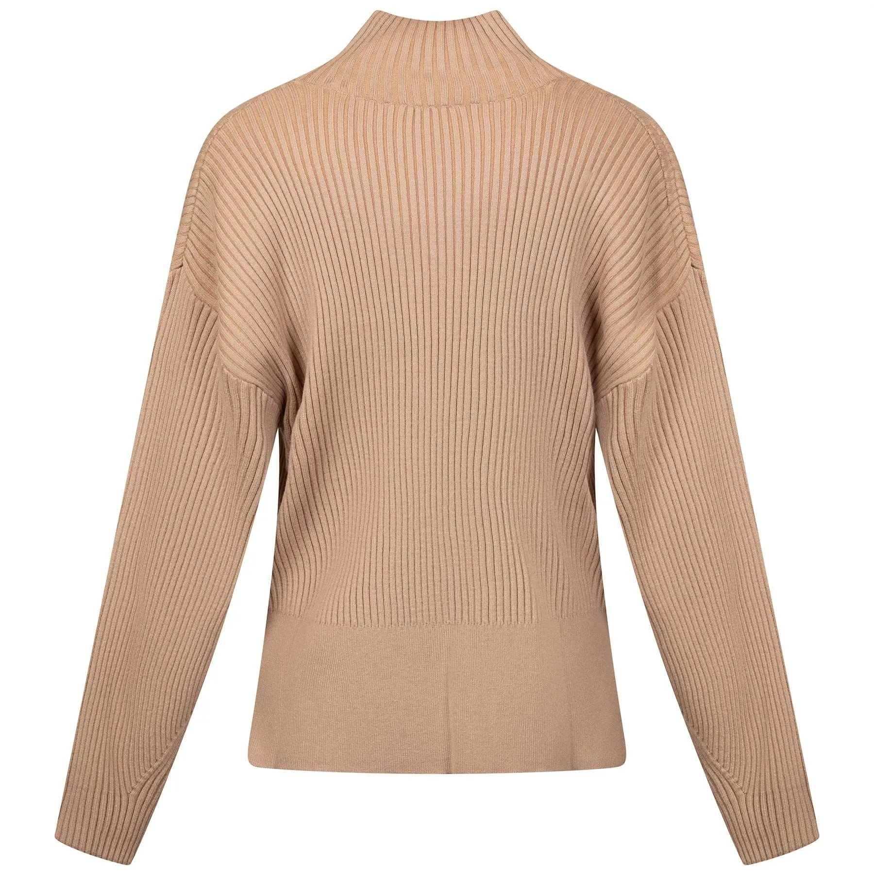 Womens Mayfair Knitted Mock Neck Cement - AW24